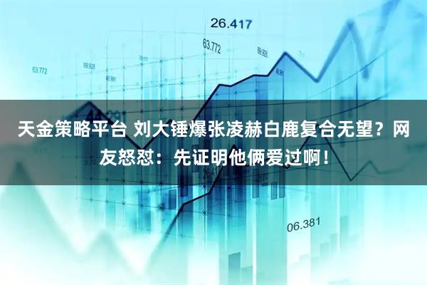 天金策略平台 刘大锤爆张凌赫白鹿复合无望？网友怒怼：先证明他俩爱过啊！